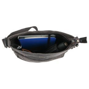Troop London Across Body Bag Canvas charcoal