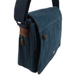 Troop London Laptop-Messengerbag Canvas blue