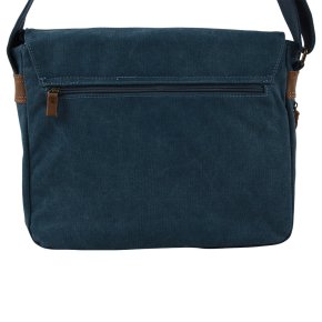 Troop London Laptop-Messengerbag Canvas blue