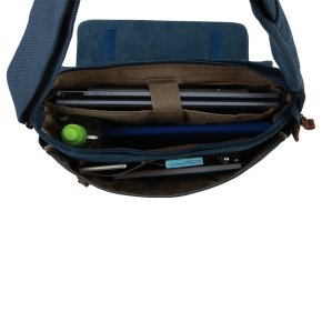 Troop London Laptop-Messengerbag Canvas blue