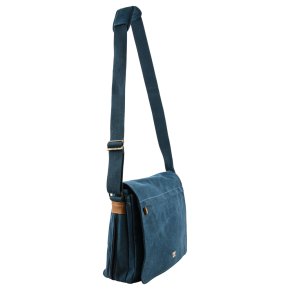 Troop London Messengerbag L Canvas blue