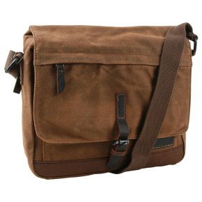 Troop London Messengerbag Laptop  Canvas camel