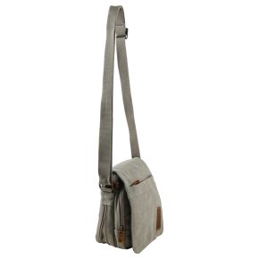 Troop London Across Body Bag Canvas ash grey