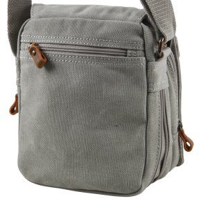 Troop London Across Body Bag Canvas ash grey