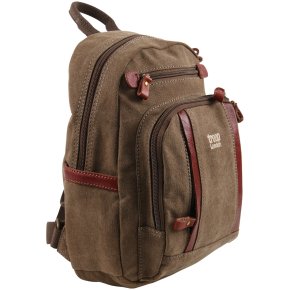 Troop London Backpack S Canvas brown