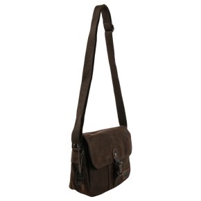 Troop London Shoulder bag dark brown