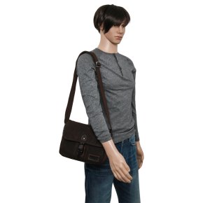 Troop London Shoulder bag dark brown