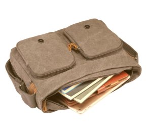 Troop London Messengerbag Canvas brown