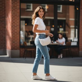  Fawn Halfmoon Bag chalk