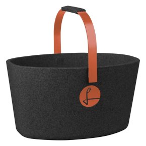 LIEBLINGSKORB basic deep black/lachsorange