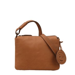 Saccoo Tre Schultertasche cognac