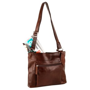 Saccoo Berjemo Schultertasche choco