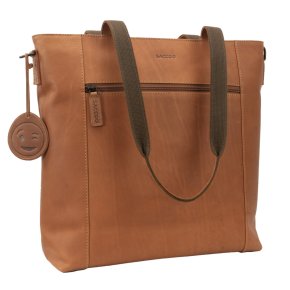 Saccoo Compras Schultertasche cognac