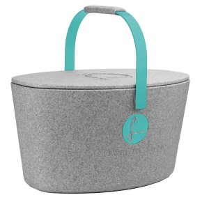 LIEBLINGSKORB Lieblingskorb plus silver grey/türkis